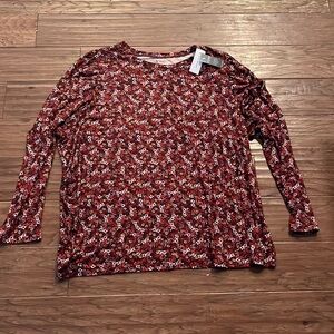 Lane Bryant Womens Long Sleeve Crewneck Shirt Size 26/28